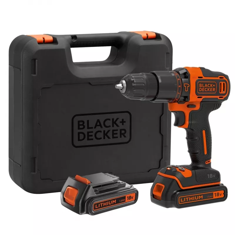 Black & Decker BDCHD18KB-QW urbjmašīna Bezatslēga Melna, Oranža