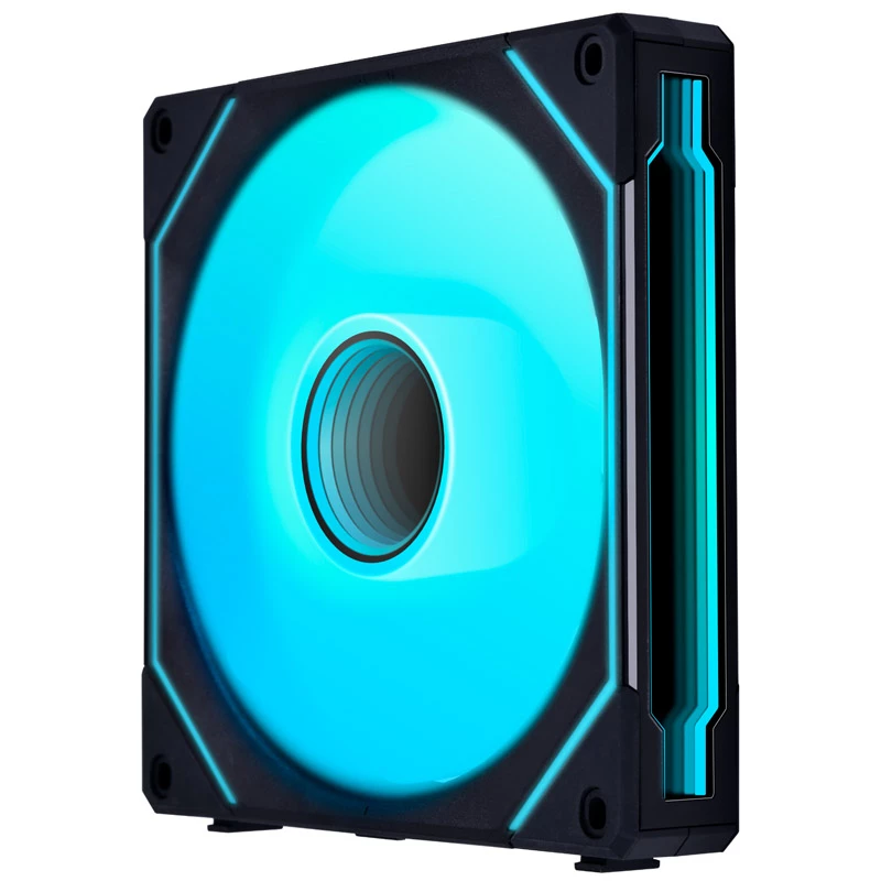 140mm Lian Li UNI FAN SL-INF Reverse Blade RGB korpusa ventilators, modelis UF-RSLIN140-1B