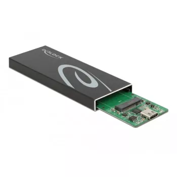 SSD korpuss DeLOCK 42003 ārējais korpuss M.2 SATA SSD ar USB Type-C