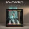 Corsair AIR 5400 LX-R RGB iCUE LINK Midi Tower Melns