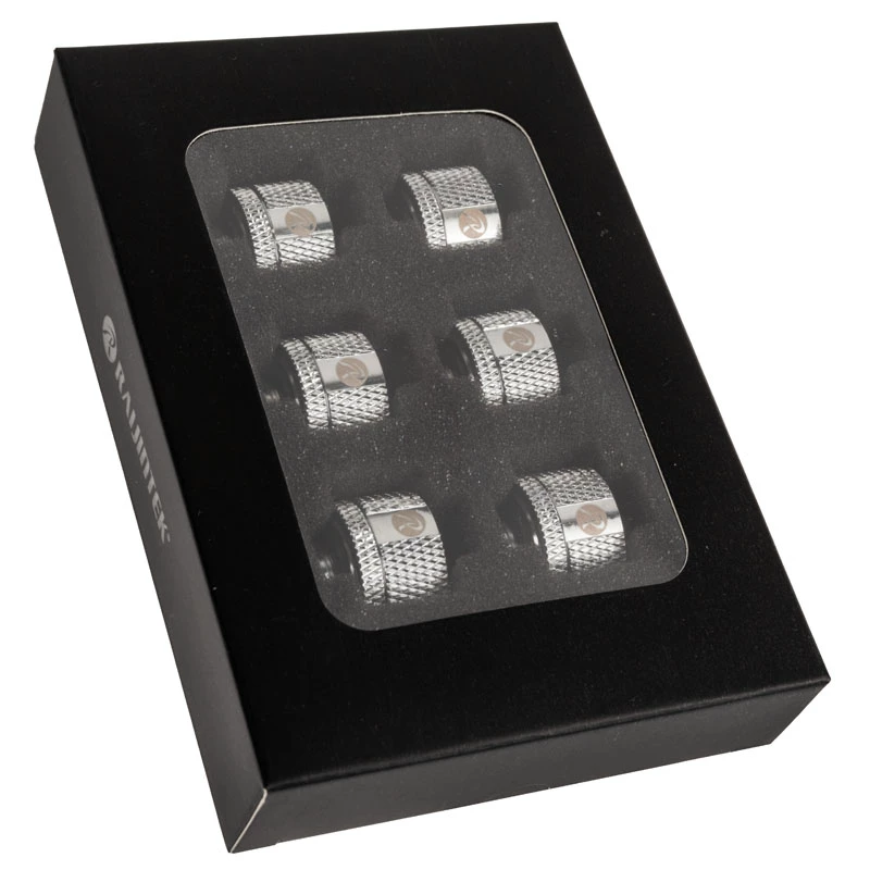 RAIJINTEK PELIAS SILVER D141806 — 6 sudraba dzesēšanas ventilatora lāpstiņu/piederumu komplekts
