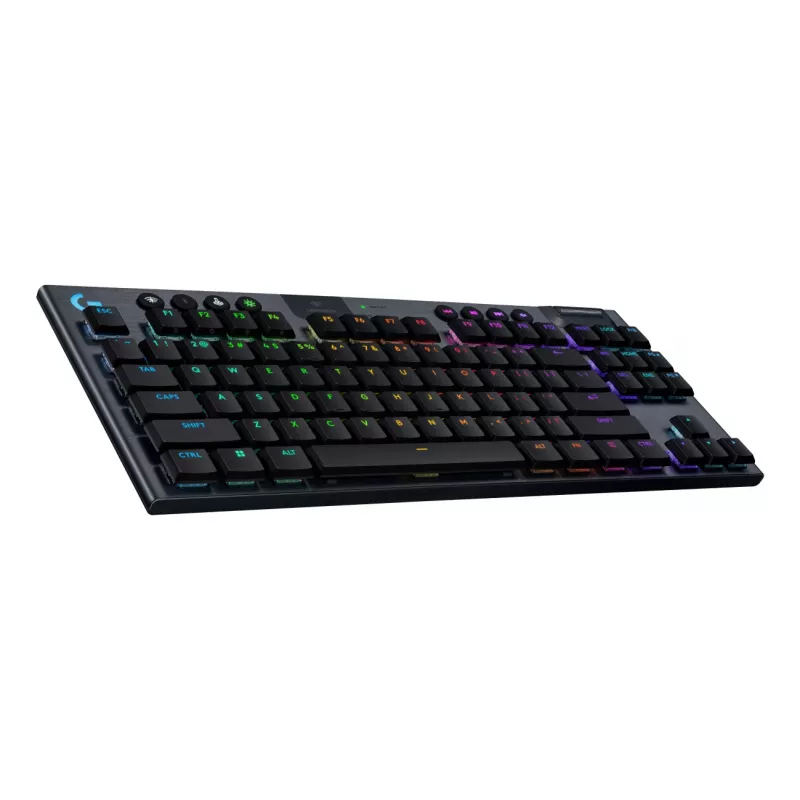 Logitech G G915 X - klaviatūra - LIGHTSPEED - TKL - fona apgaismojums - bezvadu - Bluetooth 5.0, 2,4 GHz, USB - QWERTY - ziemeļvalstu (dāņu/somu/norvēģu/zviedru)
