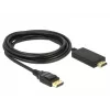 Video kabeļa adapteris DeLOCK 85318 DisplayPort uz HDMI 3 m melns