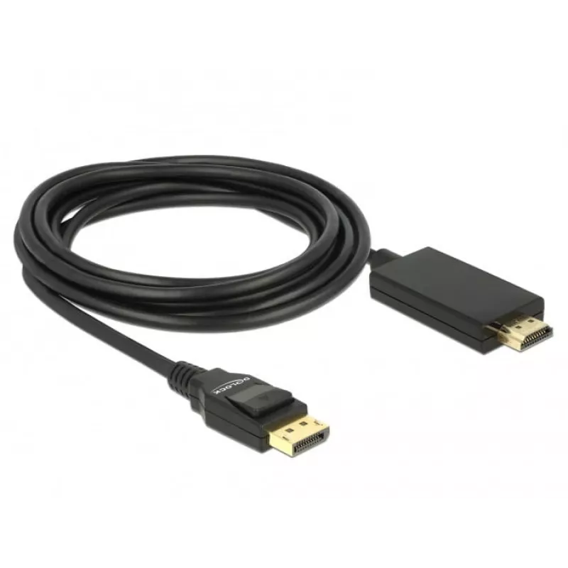 Video kabeļa adapteris DeLOCK 85318 DisplayPort uz HDMI 3 m melns