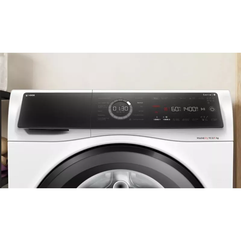 Bosch WNC254A0SN Veļas mašīna ar žāvētāju 10,5 kg / 6 kg 1400 RPM