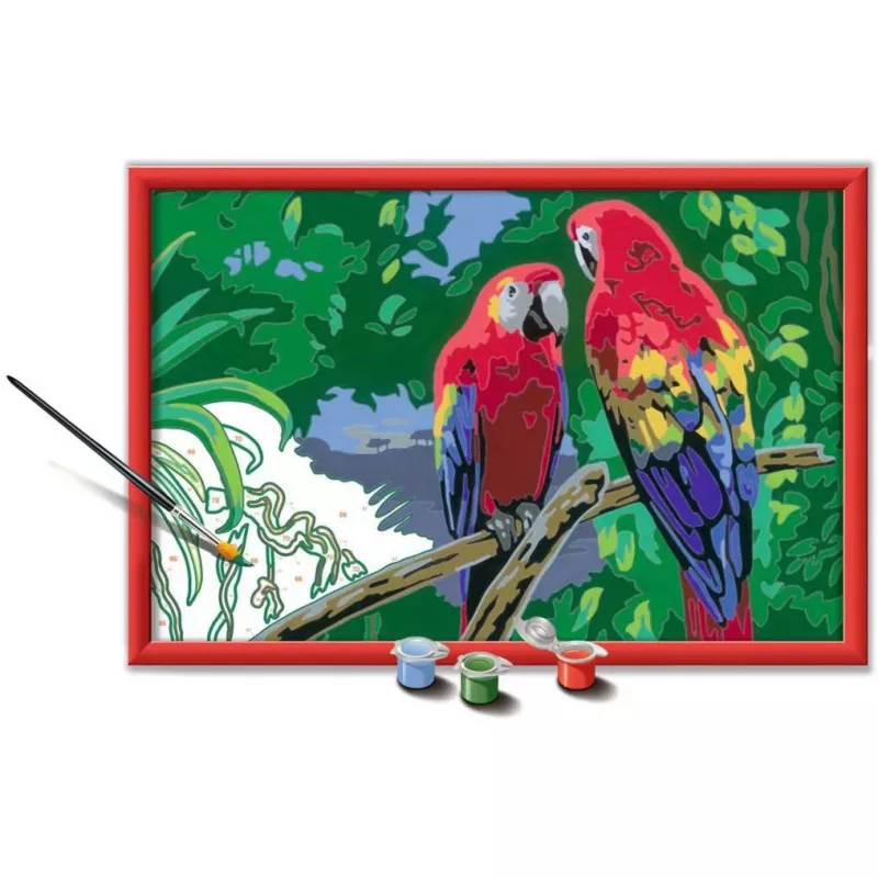 Ravensburger Malen nach Zahlen - Krāsaini papagaiļi