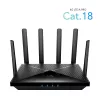 Cudy LT18 bezvadu maršrutētājs Gigabit Ethernet divjoslu (2.4 GHz / 5 GHz) 4G melns