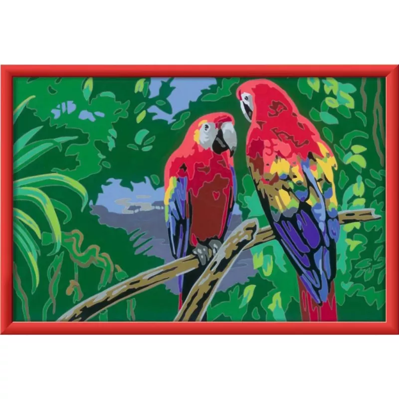Ravensburger Malen nach Zahlen - Krāsaini papagaiļi
