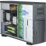 Super Micro Supermicro SC743 AC-1K26B-SQ - Tornis - 4U - Paplašinātais ATX - SAS - Hot-Swap 1200 W - Melns - USB (CSE-743AC-1K26B-SQ)