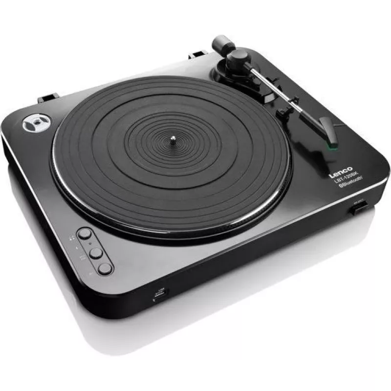 Siksnas piedziņas audio atskaņotājs Lenco LBT-120BK melns, pusautomātisks