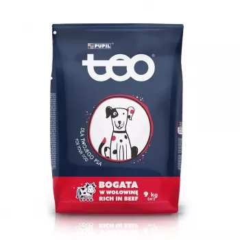 TEO ar liellopu gaļu - sausā suņu barība - 9kg
