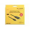 Video kabeļa adapteris USB Type-C uz DisplayPort DeLOCK 85255