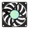 AKASA AK-FN076 80 mm korpusa ventilators - melns