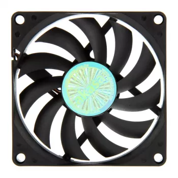 AKASA AK-FN076 80 mm korpusa ventilators - melns