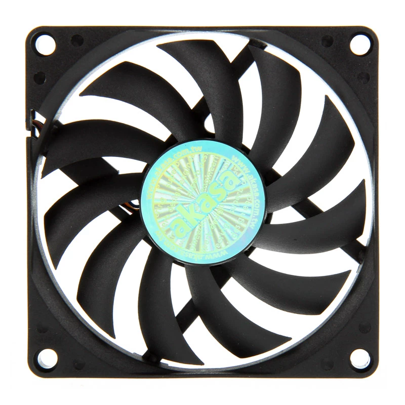 AKASA AK-FN076 80 mm korpusa ventilators - melns