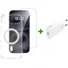 4smarts mobilā tālruņa maciņš Border Transparent balta iPhone 17 Air