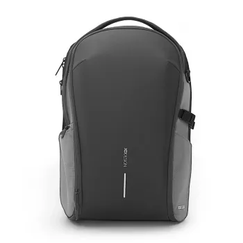 Mugursoma XDDESIGN Bizz pelēka P705.932 — ūdensizturīga, viegla pilsētas mugursoma