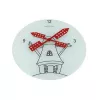NeXtime klok 8807 Windmil, Ø30 cm, Sienas, Balts/ Melns/ Sarkans