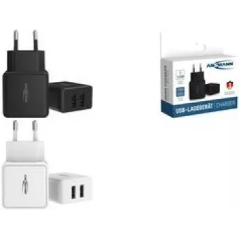 ANSMANN HC212 - Barošanas avots - 12 W - 2400 mA - 2 izejas porti (USB) - Balts (1001-0114)