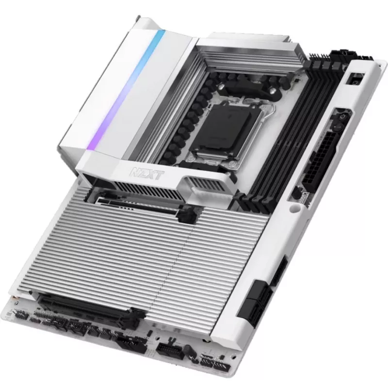NZXT N9 X870E Balts AM5 DDR5 ATX plāksne