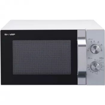 Sharp R204WA mikroviļņu krāsns Sudraba, Balta Solo mikroviļņu krāsns Uz darba virsmas 20 L 800 W