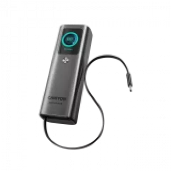 CANYON Iebūvēts kabelis jaudas banka OnPower 265 20000mAh 165W Alumīnijs Tumši pelēks