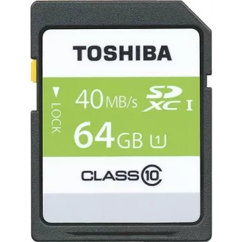 TOSHIBA 64GB SDXC Karte UHS-1, Retail (SD-T064UHS1(6