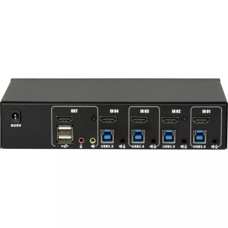 KVM slēdzis Inter-Tech IPC AS-41HUS 4 porti USB