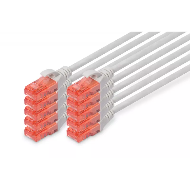 Patch Cord Digitus CAT 6 U/UTP LSZH 0.5m 10 gab.