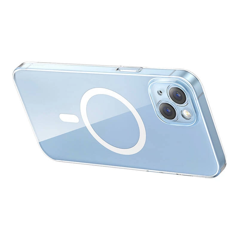 Baseus Crystal Series magnētiskais maciņš iPhone 14 Plus + rūdīts stikls