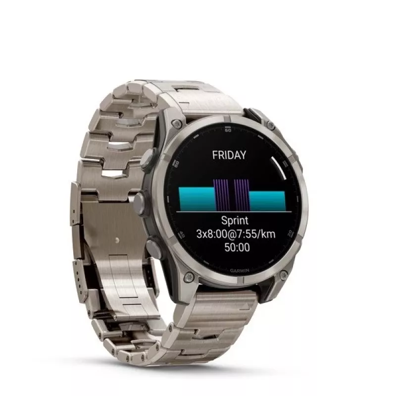 Smartwatch GARMIN Fenix 8 47 mm, 1.4 inch (3.56 cm) AMOLED 454×454, Titāns, Wi‑Fi, GPS