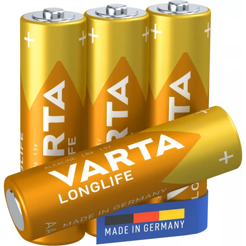 Varta Longlife Extra - baterija 4 x AA tipa sārma (04106101414)