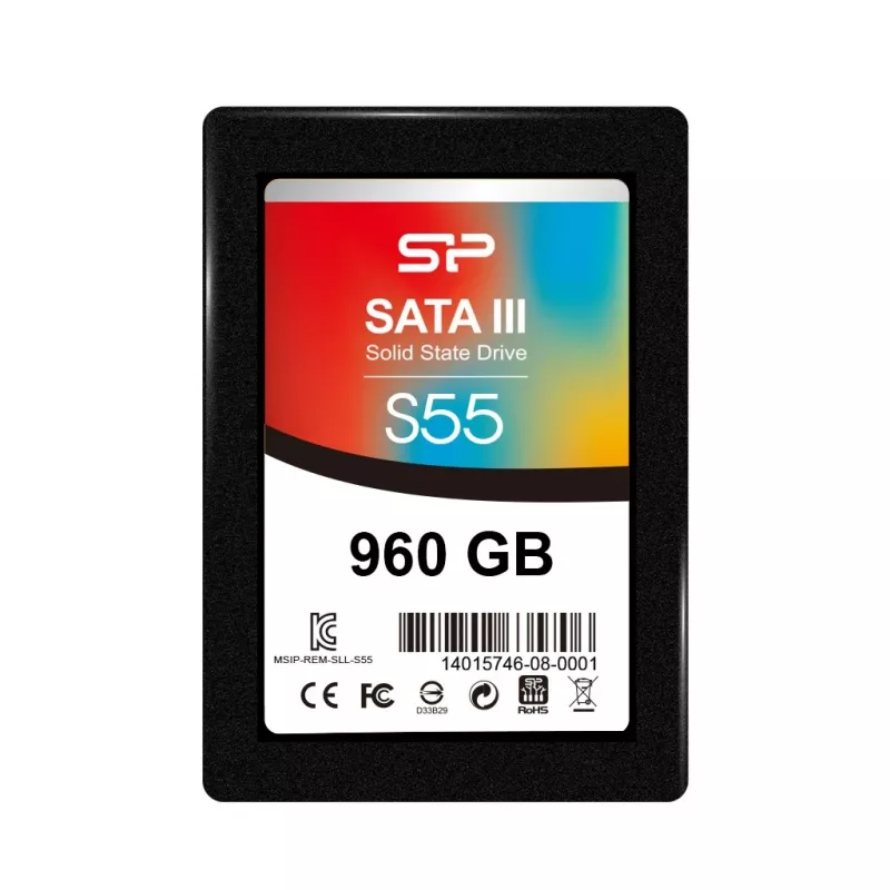 2,5 collu SATA III SSD Silicon Power 960 GB — 6 Gbit/s, TRIM, S.M.A.R.T., 7 mm