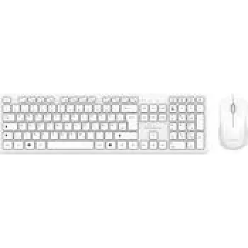 Vadu pilna izmēra tastatūra ar peli MediaRange MROS276 — QWERTZ vācu izkārtojums, balta, 1,5 m kabelis