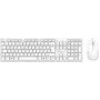 Vadu pilna izmēra tastatūra ar peli MediaRange MROS276 — QWERTZ vācu izkārtojums, balta, 1,5 m kabelis