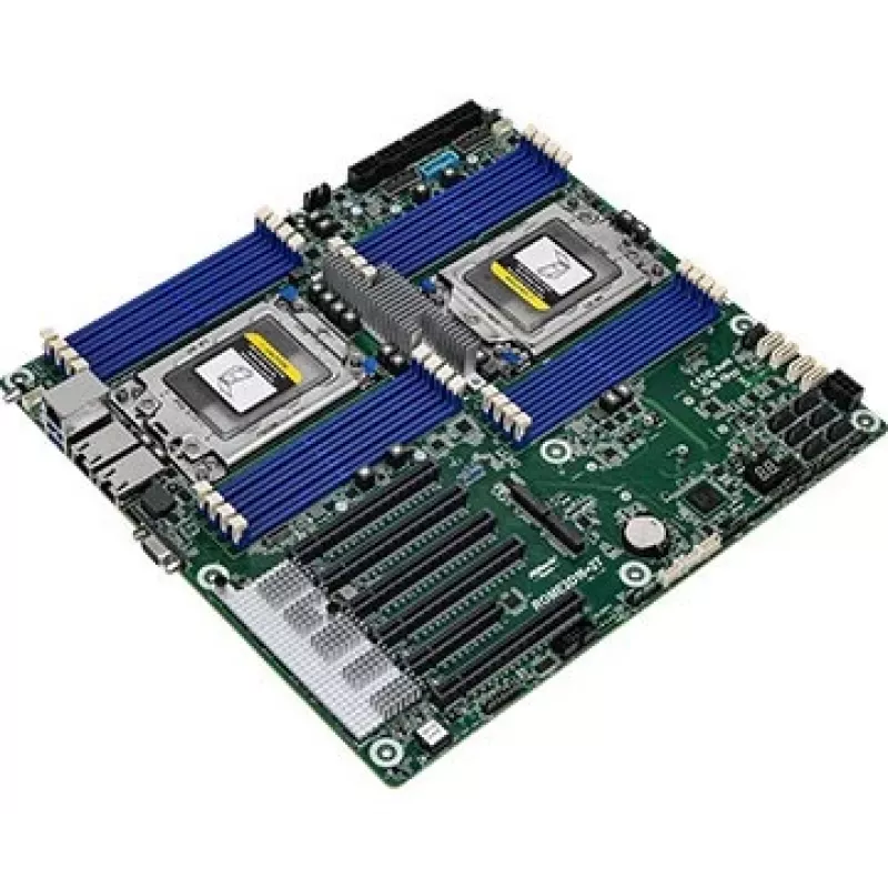 Mātesplate ASRock ROME2D16-2T LGA 4094 EEB, dual-socket, 16 DIMM DDR4, 3.2 TB RDIMM, 5x PCIe x16 Gen4, 16x SATA III