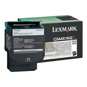Lexmark C544X1KG - Melna tinte - priekš C544dn, C544dtn, C544dw, C544n, X544dn, X544dn RCS, X544dtn, X544dw, X544n
