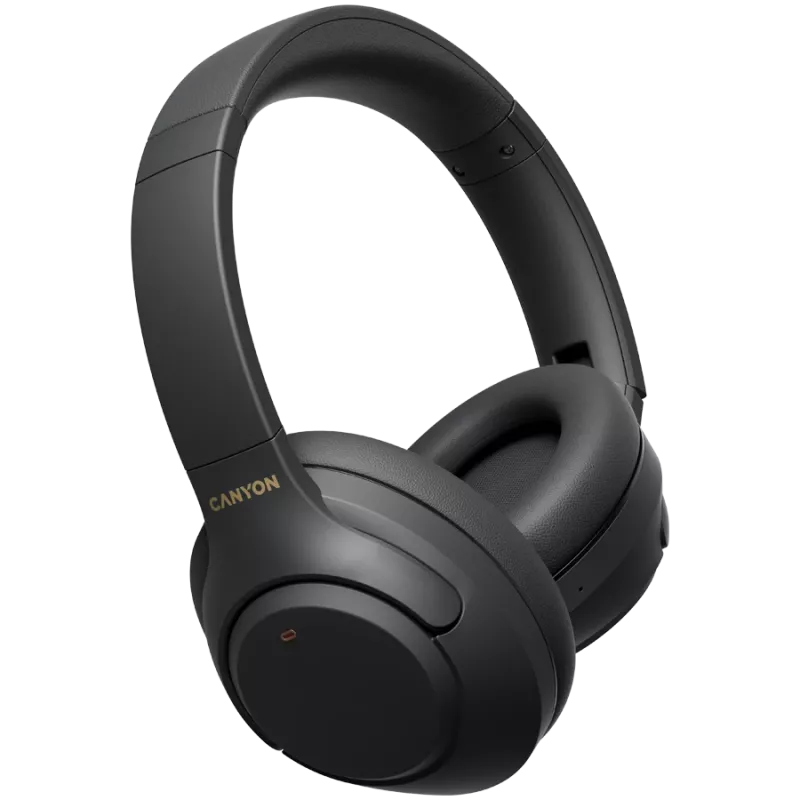 Bezvadu austiņas CANYON OnRiff 6 ar Bluetooth, ANC aktīvo trokšņu slāpēšanu, iebūvētu mikrofonu, ilgu baterijas darbības laiku, ergonomisku dizainu