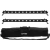 EUROLITE LED BAR-12 QCL RGBW gaismas joslu komplekts ar mīksto somu — 2 gab., RGBW QCL LED