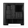PC korpuss MODECOM Oberon Pro Midi Tower — melns, atbalsta ATX/microATX/ITX, 7 paplašināšanas sloti, līdz 395 mm GPU, 5 HDD/3 SSD nodalījumi