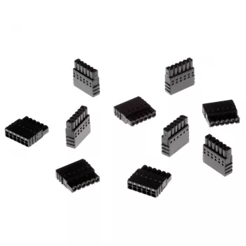 Axis TU6009 6-PIN savienotājs, vīrišķais, melns, 10 gab.