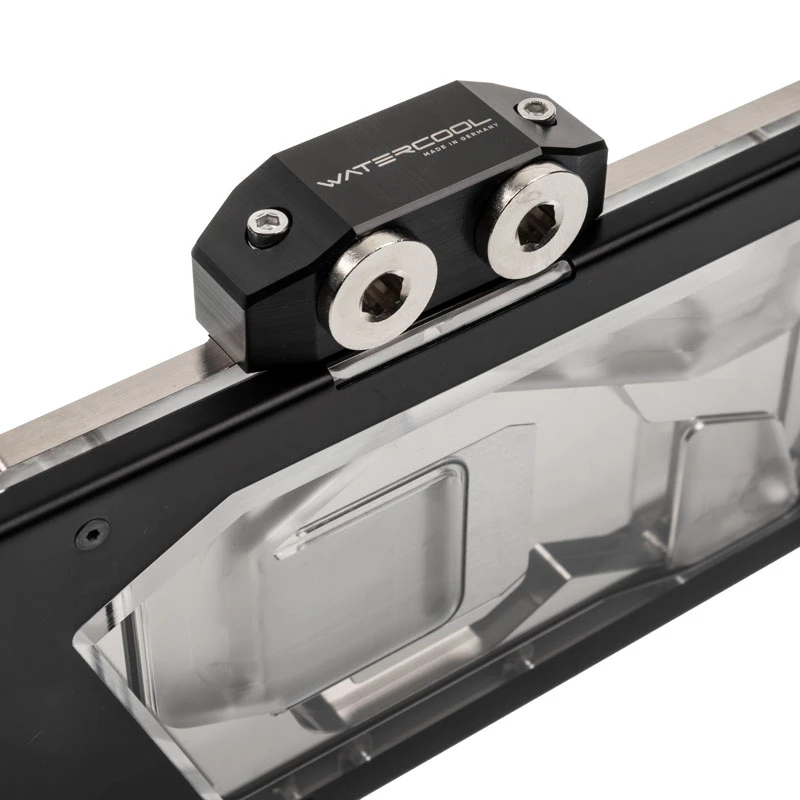 Watercool pilna pārklājuma GPU ūdens bloks Heatkiller IV Radeon RX 5700 / XT, akrils + niķelis, RGB, melns