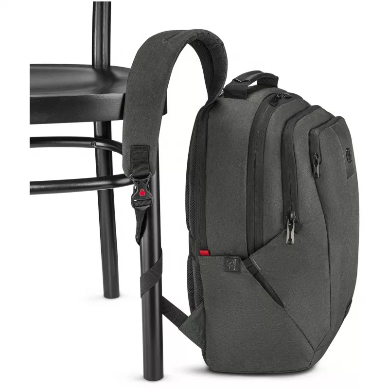 WENGER MX ECO Professional 40,64cm 16Zoll portatīvā datora mugursoma ar 25,4cm 10Zoll planšetdatora kabatu, ogļu pelēkā krāsā