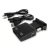 SAVIO CL-145 VGA uz HDMI pārveidotājs, audio, Full HD, melns