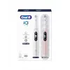 Braun Oral-B iO Series 6 Duo elektriskā zobu birste 2 iepakojumā balta/rozā