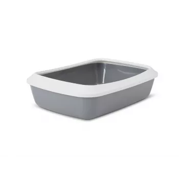 Kaķu tualetes kaste Savic Iriz 50 cm — Savic Iriz kaķu tualetes paplāte, plastmasa, 50×37×13,5 cm, pelēka, 1 kg