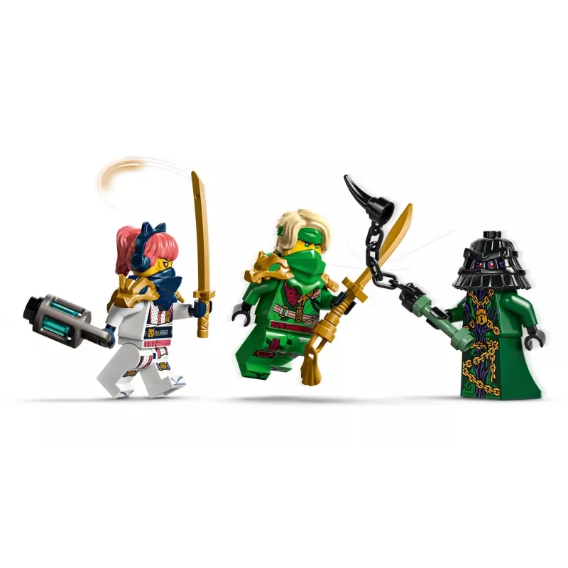 LEGO konstruēšanas rotaļlieta NINJAGO 71842 Rontu the Master Dragon — 381 detaļas, 4 minifigūras, izstādes modelis 130 mm