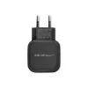 Maiņstrāvas iekštelpu lādētājs QOLTEC 50186 viedtālruņiem un planšetdatoriem, 5 V 3,4 A, 17 W, 2× USB, melns