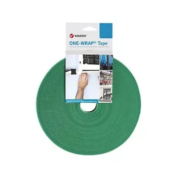 Velcro One Wrap Tape Velcro kabeļu saite Polipropilēns (PP) Zaļa 25 000 mm × 20 mm, 1 gab.