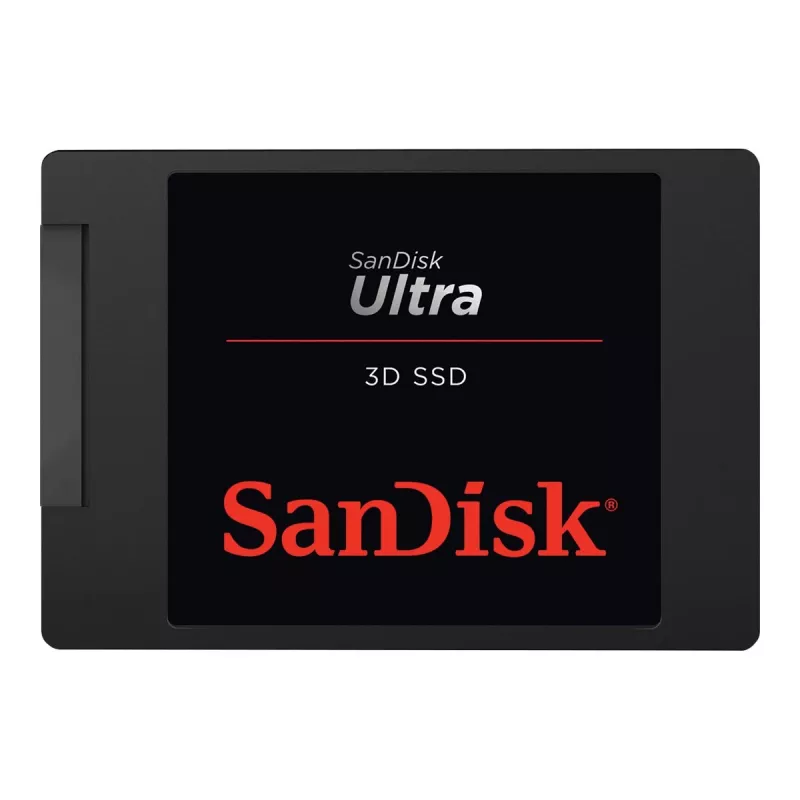 SanDisk Ultra 3D - SSD - 500GB - iekšējais - 2.5 (6,4 cm) - SATA 6Gb/s (SDSSDH3-500G-G26)